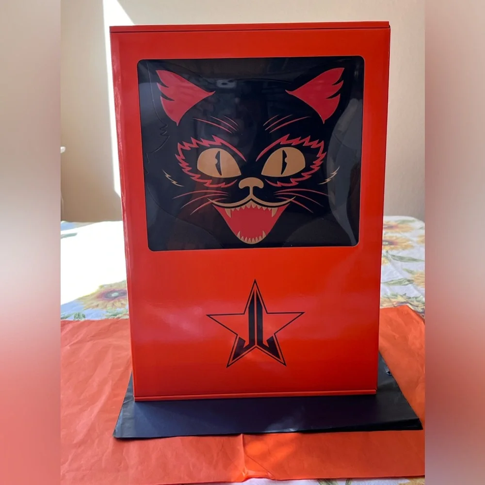 🐈‍⬛ JEFFREE STAR NINE LIVES ORANGE HAND MIRRORS 🐈‍⬛ NWT 🐈‍⬛